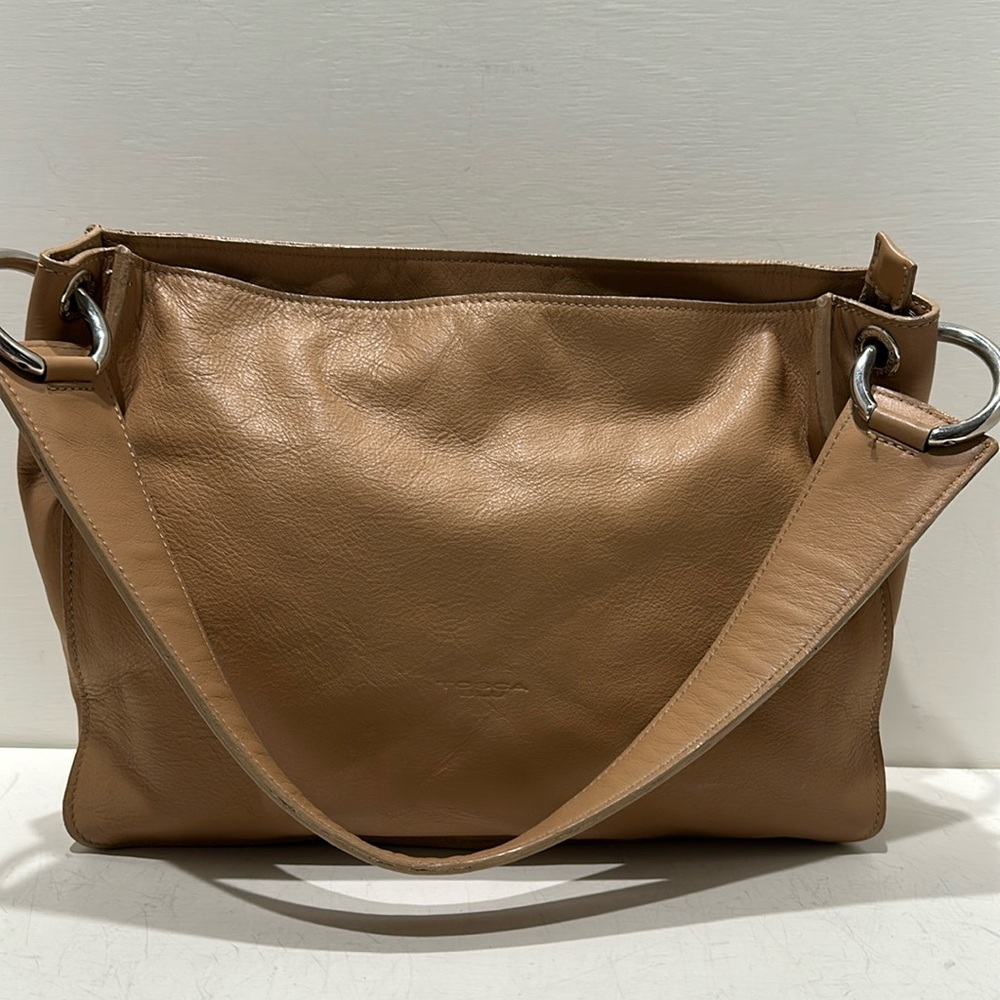 TOSCA BLU (Italy) Tan Leather Shoulder Bag